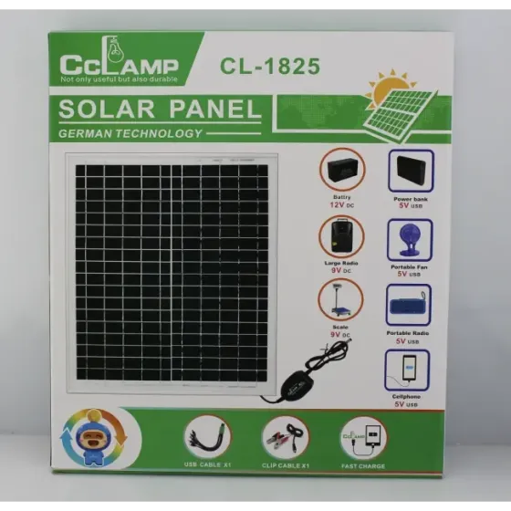 Солнечная панель CL 1825 с USB выходом, портативная для зарядки телефонов, планшетов и гаджетов Одесса