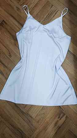 Женская ночная рубашка шелковая на регулируемых бретельках Белый XS Харьков