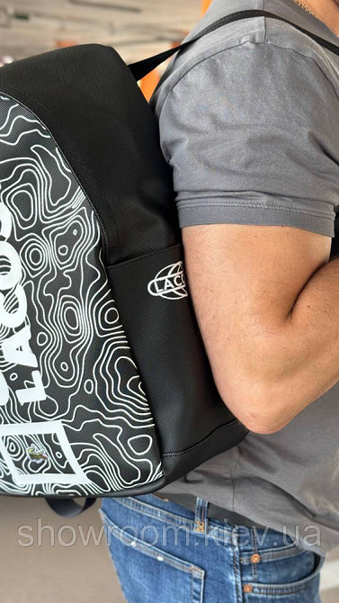 Мужской стильный рюкзак Lacoste (2045) Киев - изображение 2