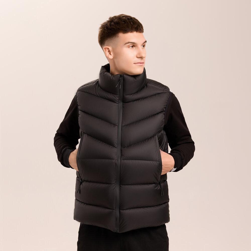 Чоловіча чорна жилетка Pobedov Puffer Київ - фото 5