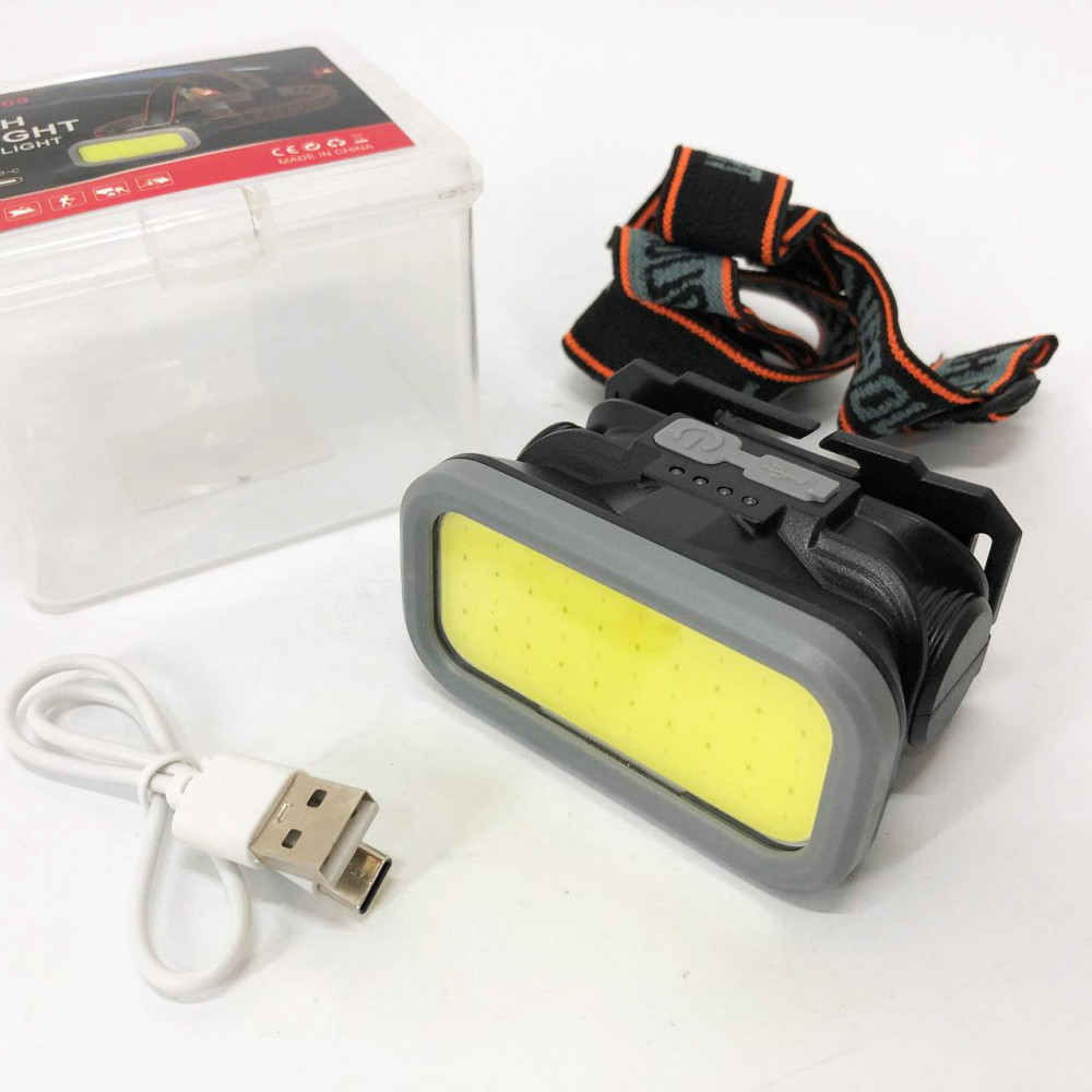 Мощный налобный LED фонарь YM-309-COB(white+red), Налобный фонарь для сантехника фанарь ZE-88 Львов - изображение 11