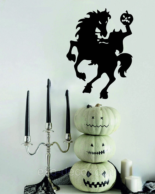 Декоративне настінне Панно «Всадник без голови», Декор на стіну 110*81 см, Чорний Київ - фото 6