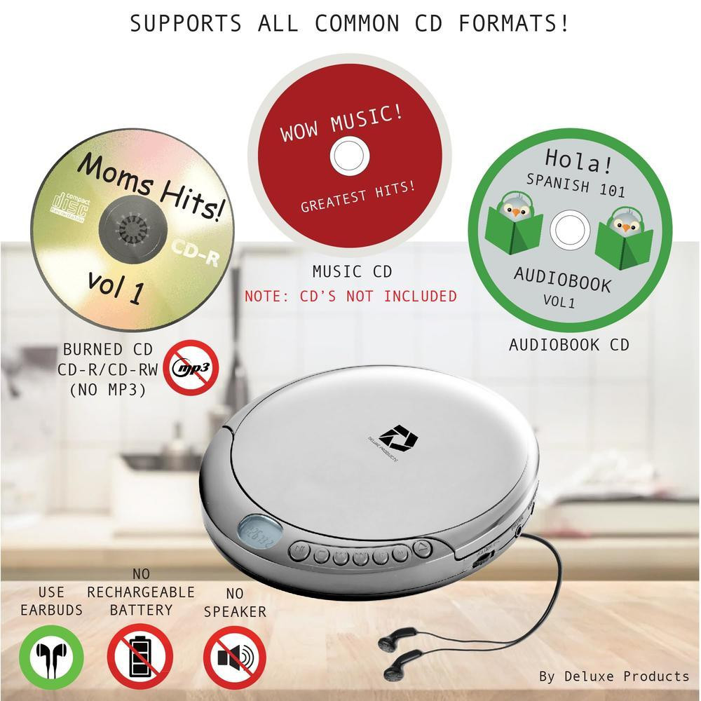 Портативный CD-проигрыватель Deluxe Products DP-PCD-001 ЖК-дисплей Днепр - изображение 3