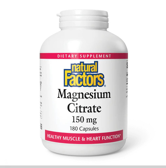 Минералы Natural Factors Магний цитрат Magnesium Citrate 150mg 180 капс Киев - изображение 1