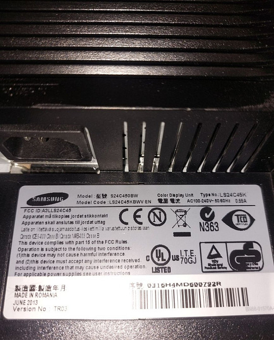 Монітор Samsung S24C450BW. 1920x1200 WUXGA LED. Київ - фото 2