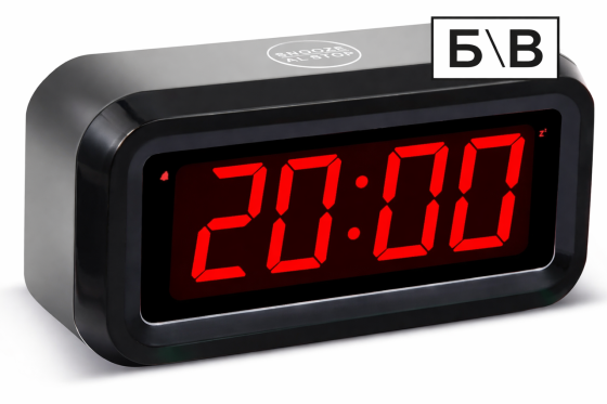 Б/В Цифровий будильник Timegyro 1,2" LED на батарейках, настільний/настінний годинник з нічним режимом Київ