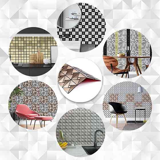 Алюмінієва мідна плитка зі стразами, самоклеюча Київ