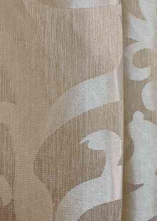 Шторна тканина жакард, колекція "Вензель", колір бежевий 416ш Київ