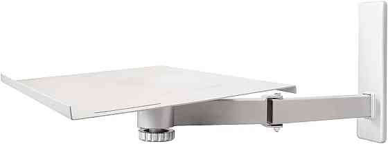 Настінний кронштейн кріплення для телевізора, ноутбука колонок динаміків тримач поворотний металевий білий підставка для проектора Київ