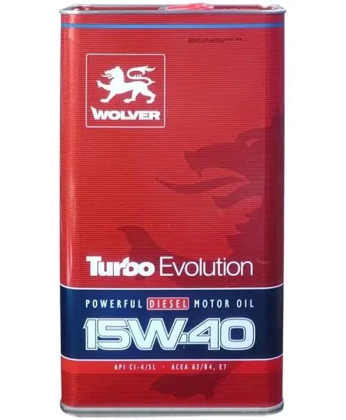 WOLVER Turbo Evolution 15W-40 5L — Всесезонное моторное масло для дизельных и бензиновых двигателей Ковель - изображение 1
