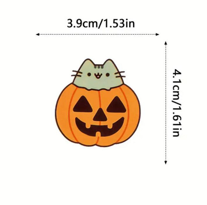 Набор наклейок (стикеров) кот Пушин Pusheen (50 шт.) стикербомбинг для телефона, ноутбука Киев - изображение 4