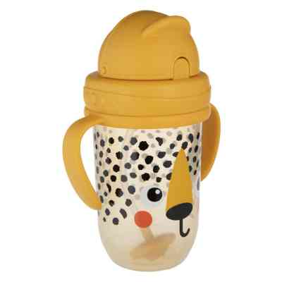 Поїльник-непроливайка Canpol babies BabiesBo з трубочкою і обтяжувачем, 270 мл, гепард (56/617_ora) Вінниця