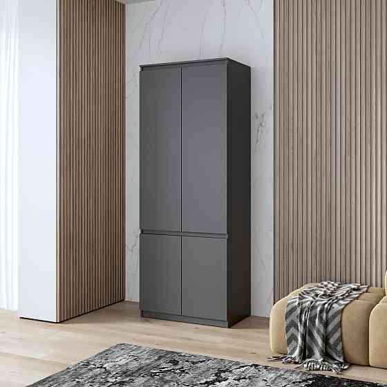 Шафа для одягу VAYS, з полицями, в спальню, сучасна, з фасадами без ручок R-24 Львів