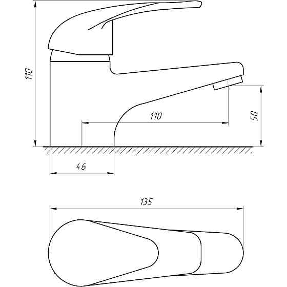 Змішувач для умивальника EcoMix ENERGO E-GEZ-101-WH Київ