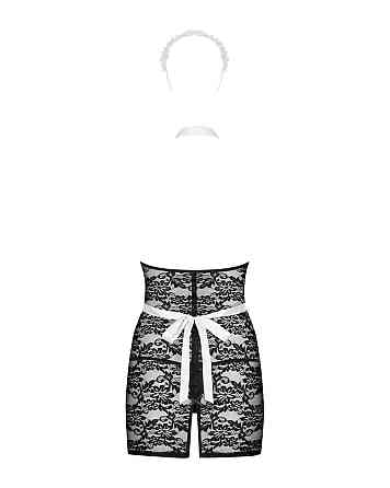 Еротичний костюм покоївки Obsessive Servgirl costume S/M, халат, стрінги, фартух, обруч Sex Aura Київ
