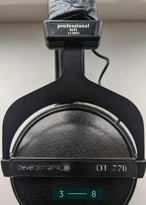 Наушники: Beyerdynamic DT770 Professional 2500 hm.студийные. Харьков - изображение 3