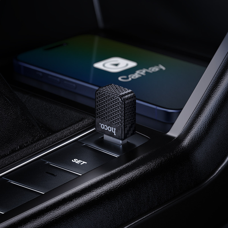 Адаптер CarPlay HOCO HU3 Tony car wireless CarPlay adapter Black Одеса - фото 7