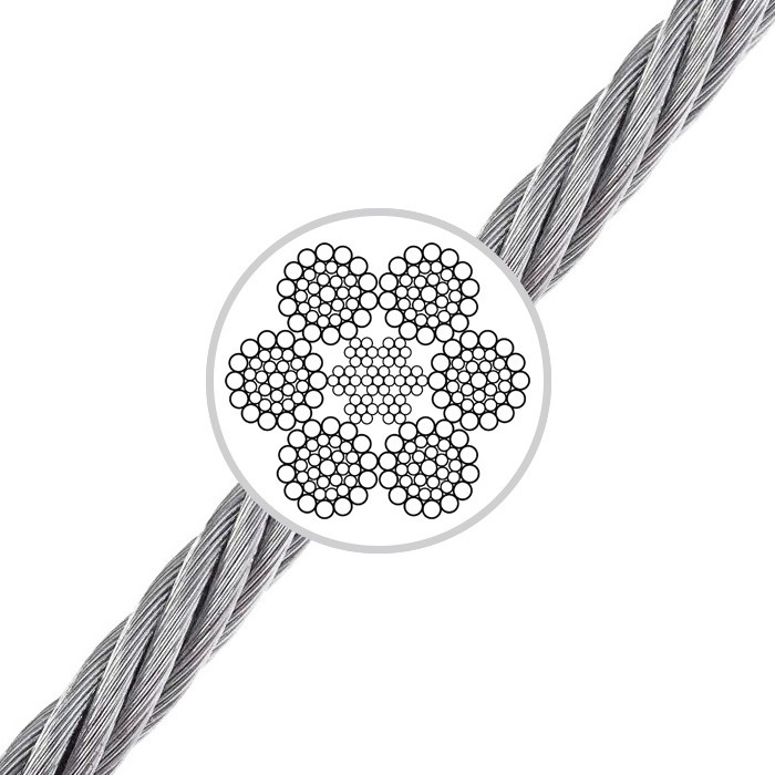 Канат ДСТУ 7669-80 (6х36) смазочный с металлическим сердечником 16,0 мм Одесса - изображение 1