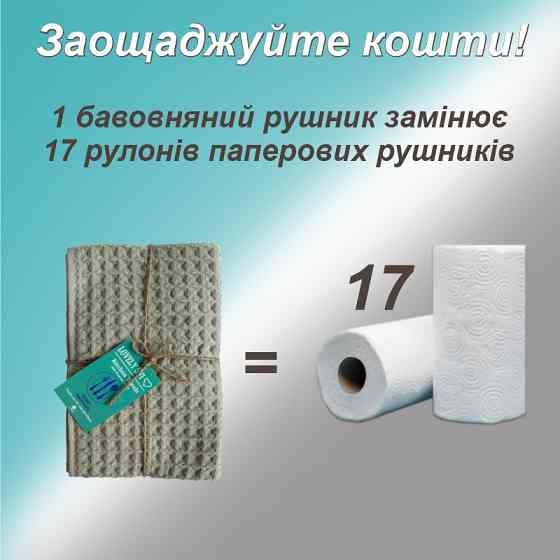 Набор кухонных вафельных полотенец Lovely Svi 4 шт: 35 x 75 см, 100% хлопок – Капучино (561028) Киев