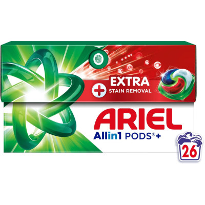 Капсули для прання Ariel Pods+ All-in-1 Extra Stain Removal Екстрасила виведення плям 26 шт. (8700216765305) Вінниця - фото 2