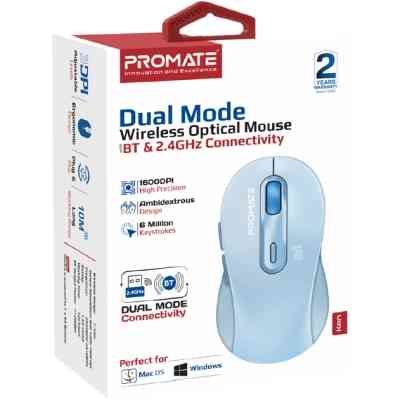 Мишка Promate Ken Wireless/Bluetooth Blue (ken.blue) Вінниця