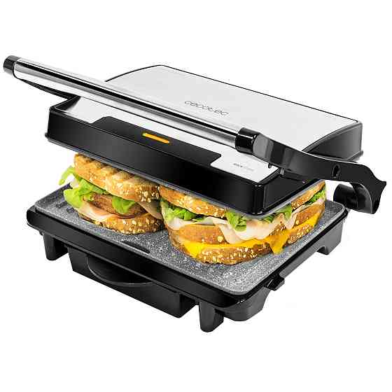 Гриль Cecotec Rock"nGrill 1000 W CCTC-03023 (8435484030236) ( нержавіюча сталь із чорним ) Харків