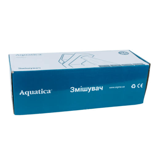 Змішувач HM d40мм для ванної гусак прямий 350мм дивертор вбудований картрідж Aquatica Житомир - фото 3