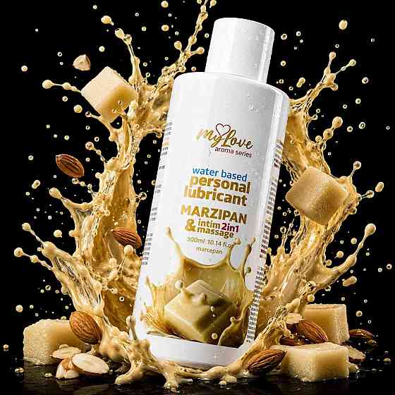 2в1 лубрикант та масажний гель - MyLove Aroma Series Intim&Massage Marzipan, 300 мл Sex Aura Київ