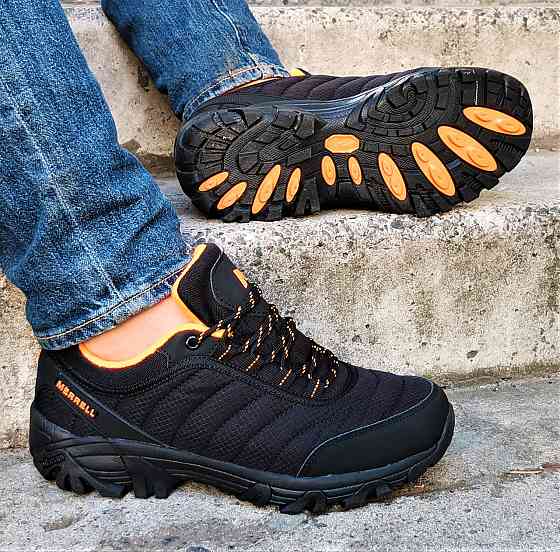 Кросівки MERRELL ТЕРМО Gore-Tex Чоловічі Чорні з Жовтогарячим Мерелл (розміри: 41,42) Відео Огляд Дніпро