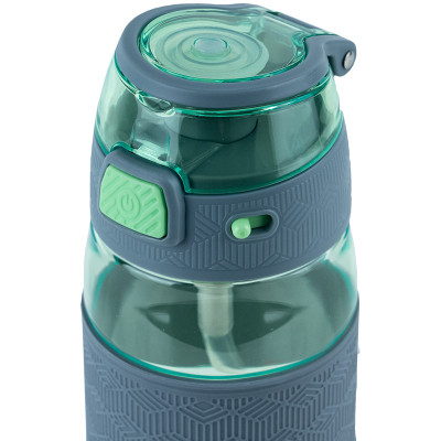 Поильник-непроливайка Kite 600 мл, зелено-серая (K24-1201-2) Винница - изображение 3