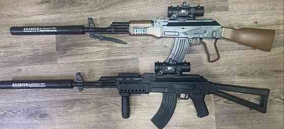 Бластер Автомат Калашникова АК-47 з PUBG Орбізи / Орбіган 87 см 2 Обоймы. Харьков