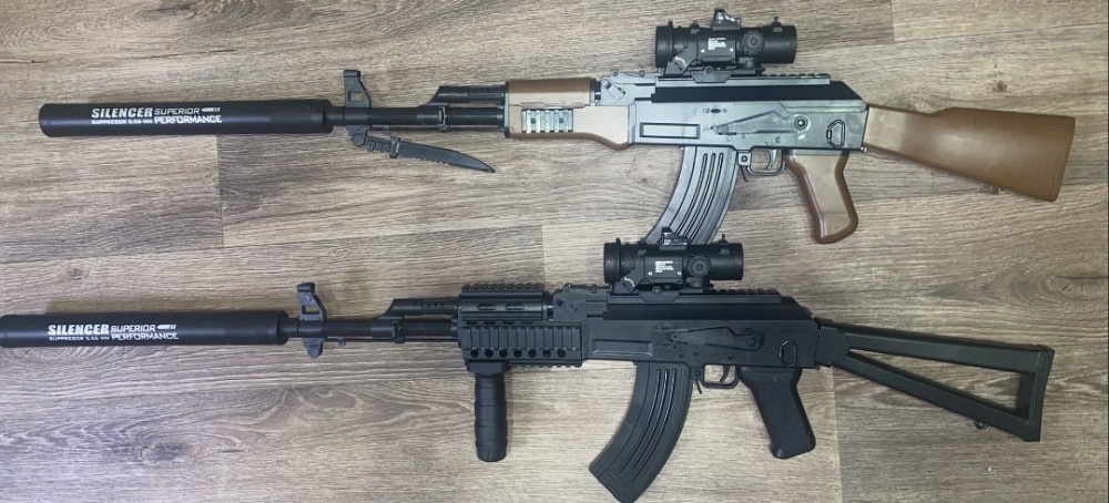 Бластер Автомат Калашникова АК-47 з PUBG Орбізи / Орбіган 87 см 2 Обоймы. Харьков - изображение 3