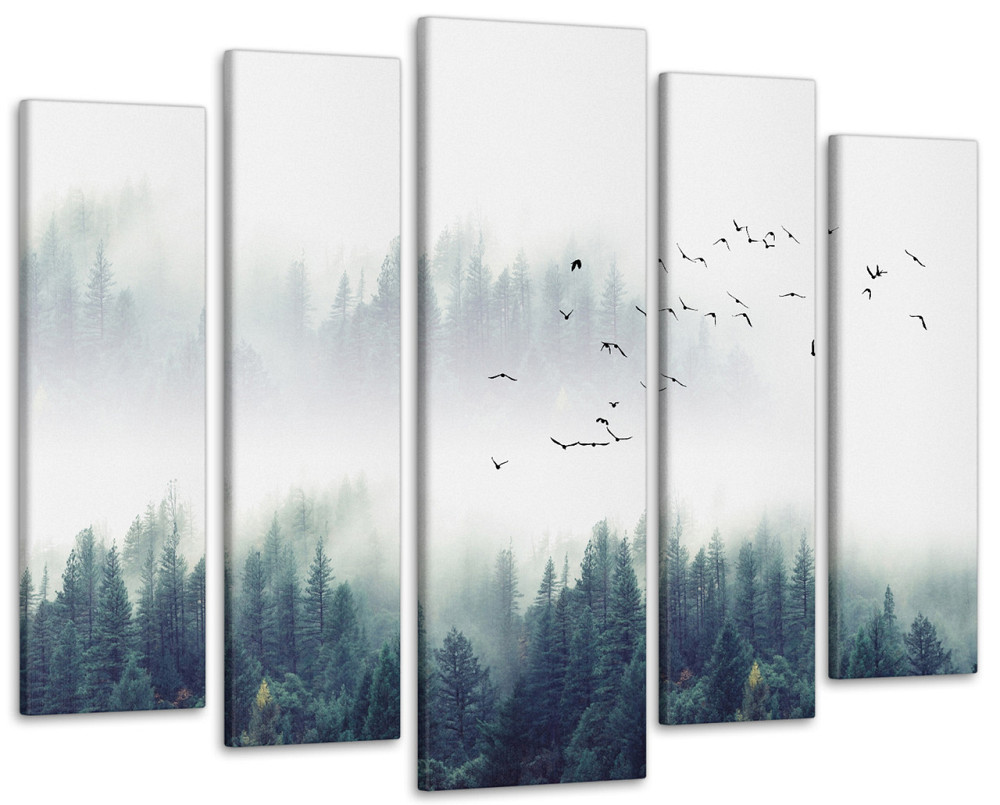 Модульная картина в гостиную / спальню Туманный лес Art-417_5 ( 80х118см ) Киев - изображение 1