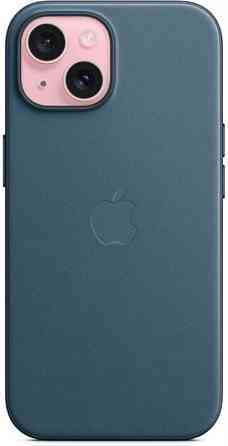 Чохол-накладка Apple FineWoven Case with MagSafe для Apple iPhone 15 Pacific Blue (MT3G3) ( 11364 ) Харків
