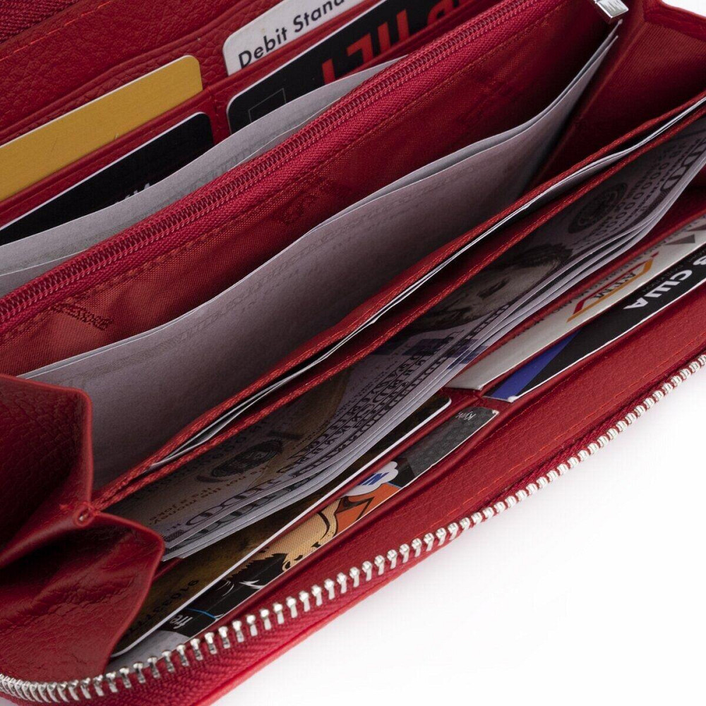 Кошелек женский ST Leather 18419 (ST45-2) очень надежный Красный Киев - изображение 4