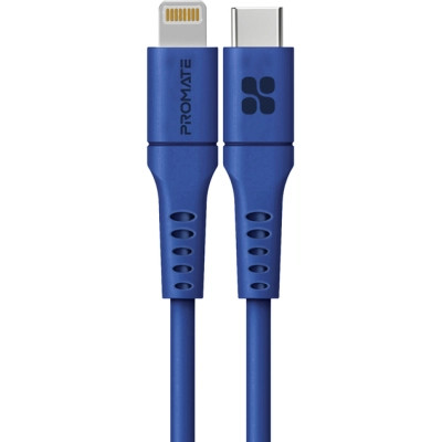 Дата кабель USB-C to Lightning 2.0m 3A PowerLink-200 blue Promate (powerlink-200.blue) Вінниця - фото 1