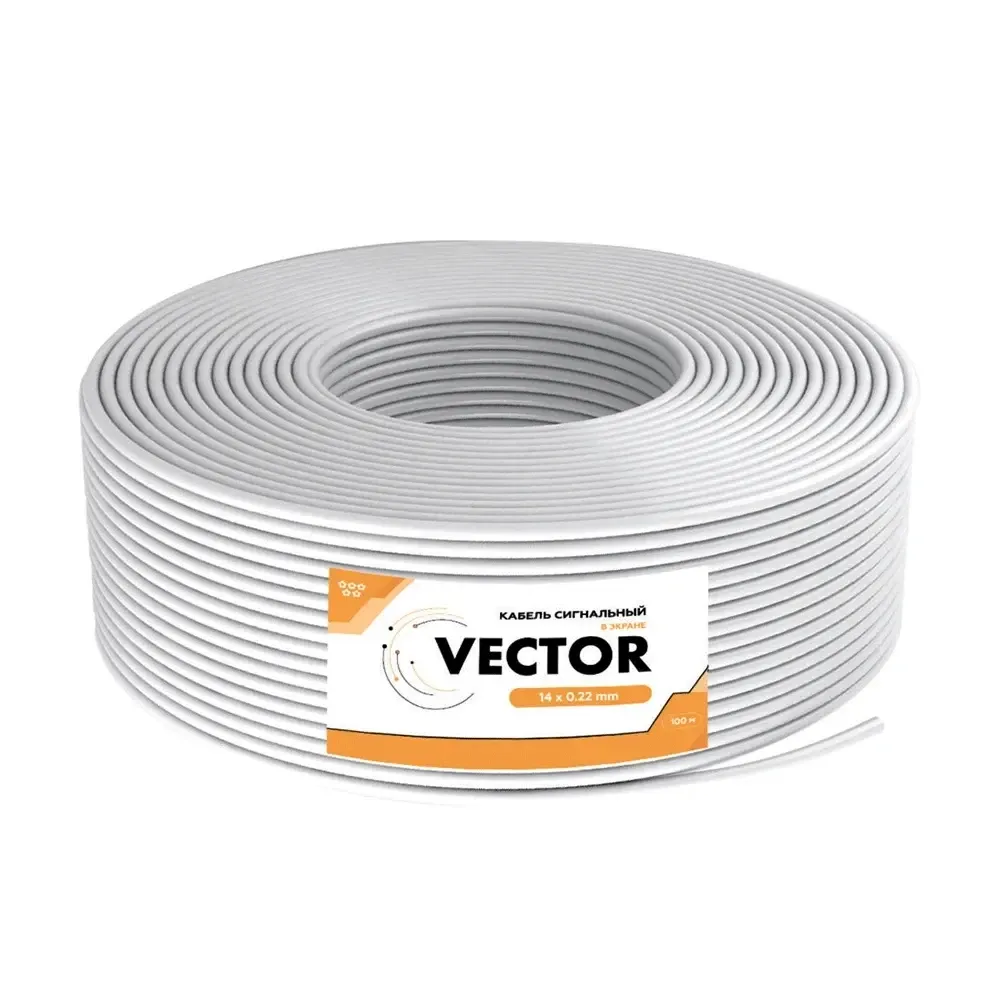 Кабель сигнальний Vector 14х0.22 CCA екран 100m (35-00008) Киев - изображение 2