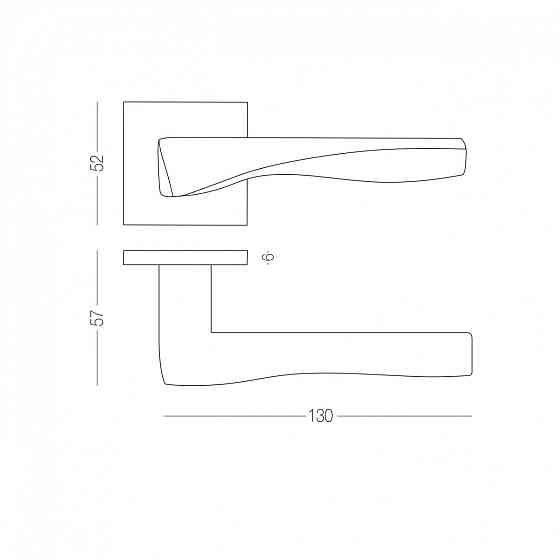 РУЧКА ДЛЯ ДВЕРЕЙ НА РОЗЕТЦІ WAVE Київ