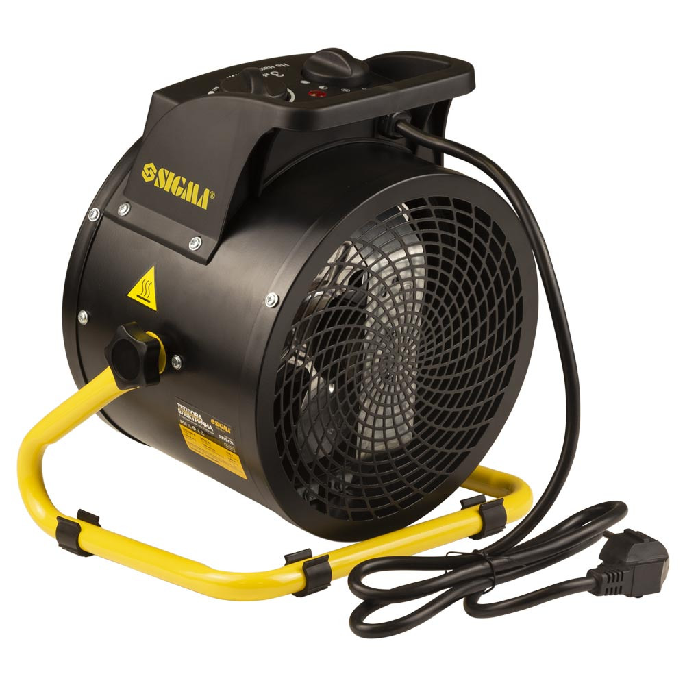 Sigma Электрическая тепловая пушка с керамическим нагревателем 3.0кВт (металл) SIGMA (5359471) Коломыя - изображение 2