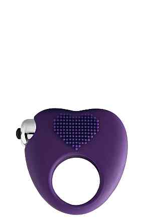Ерекційне кільце з вібрацією Dream Toys FLIRTS COCKRING PURPLE Sex Aura Київ