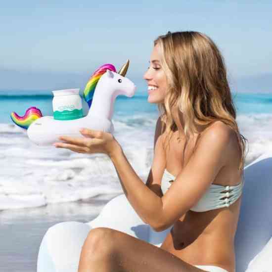 Надувной подстаканник для бассейна Единорог 30х21 см Винница