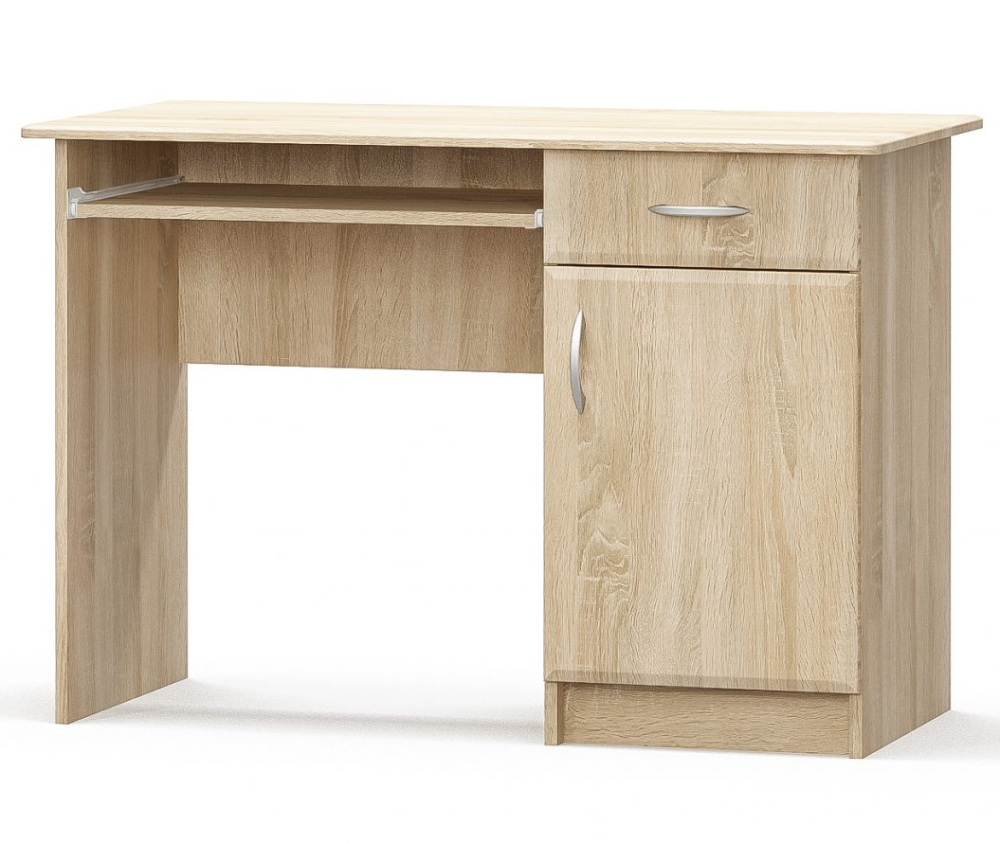 Стіл письмовий 1-тумбовий, 110х50 см, Меблі Сервіс, Дуб самоа Львів - фото 1