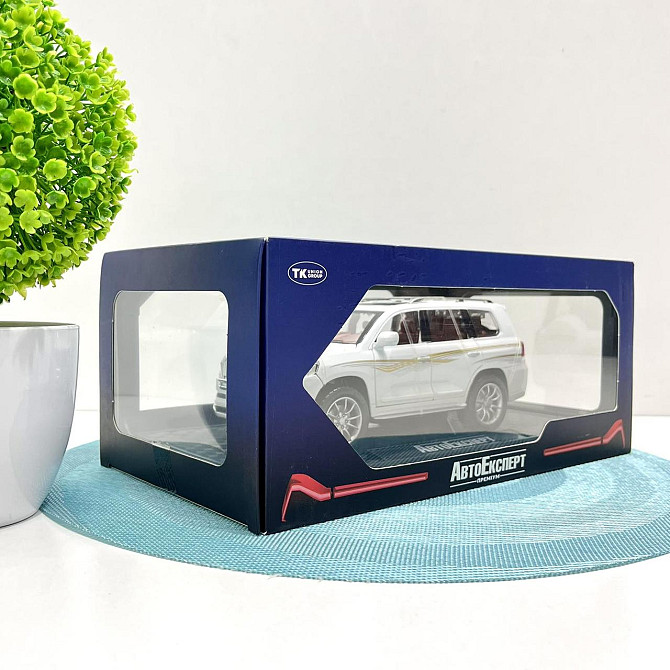 Машинка Джип TK Union Группа Toyota Land Cruiser инерционная 1:24 Белая (GT - 4789) Чернігів - фото 5