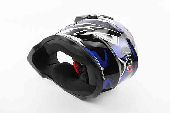 Шолом кросовий/ендуро/АТV BLD-819-7 S (55-56см), ЧОРНО-СИНІЙ Киев