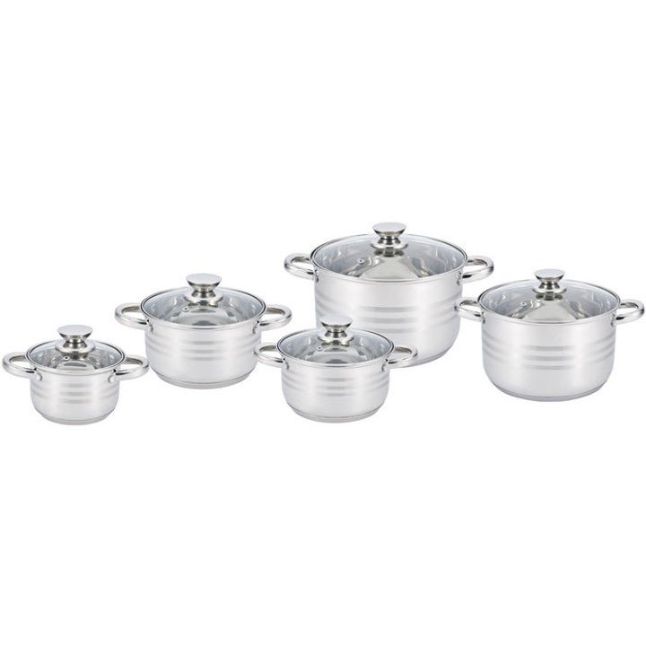 Набір посуду для дому, Каструлі з прозорими кришками, Набір каструль для електронної плити UG-85 Львів - фото 1