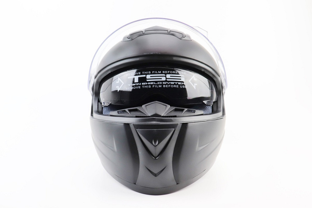 Шолом інтеграл, закритий+окуляри BLD-М61 S (55-56см), ЧОРНИЙ матовий Киев - изображение 6