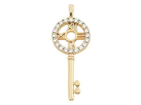 Кулон Позолота 18K Ключик для шнура, маленька петелька (183926) ТМ Xuping Киев
