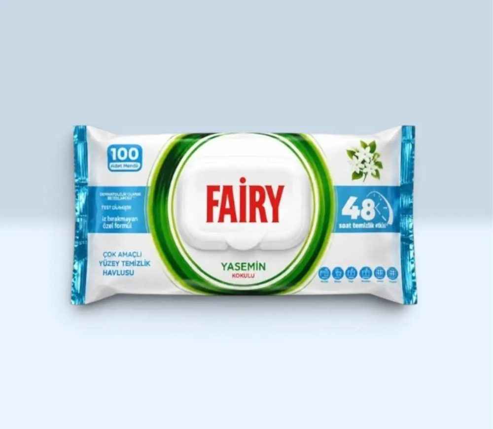 Універсальні вологі серветки для прибирання Fairy з ароматом Жасмин 100шт Львів - фото 1