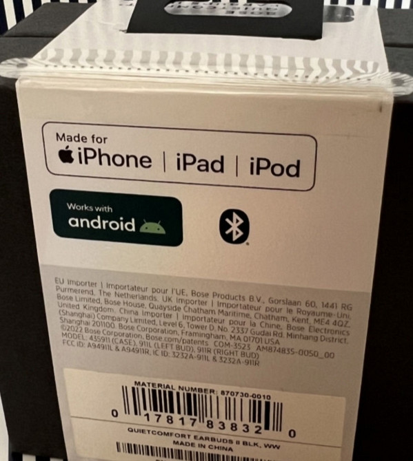 Наушники TWS Bose QuietComfort Earbuds II Triple Black Київ - фото 3