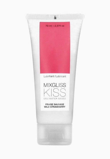 Лубрикант на водной основе MixGliss KISS Wild Strawberry  (70 мл) Дикая Клубничка Sex Aura Киев - изображение 1